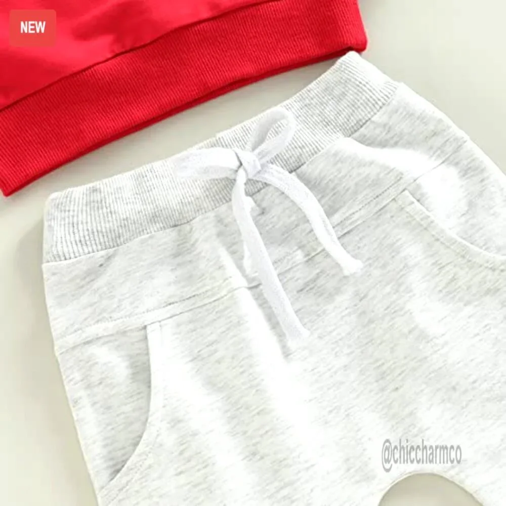 Toddler Boy 2-Piece Sweatshirt & Pants Set, Soft Stretchy Material, Fall Winter